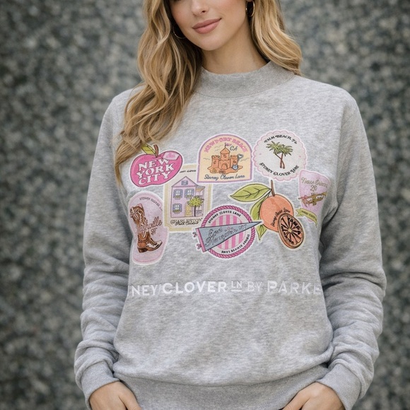 Parke Tops - NIB Parke Stoney Clover NYC Fleece Mockneck